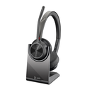 Poly voyager 4320 microsoft teams certified headset +bt700 dongle +charging stand,  Casti audio | electropc.ro