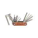 Set scule pegas 11 in 1 otel cr-v, imbus 2, 2.5, 3, 4, 5, 6, 8mm, surubelnita dreapta 5mm, surubelnita cruce ph 2, torx t25, presa lant 7-11v, maner lemn, culoare argintiu,  Accesorii ciclism | electropc.ro