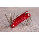 Set scule pegas 8 in 1 otel, imbus 2, 2.5, 3, 4, 5, 6mm, surubelnita dreapta 5mm, surubelnita cruce ph 1, culoare rosu,  Accesorii ciclism | electropc.ro