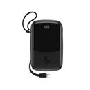 Powerbank baseus qpow 10000 ma 2xusb-a / 1xusb-c led-display black,  Accesorii | electropc.ro