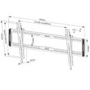 Suport tv perete neomounts by newstar, pentru display-uri 43"-86", suporta pana 70 kg, vesa min. 100x100, vesa max. 800x400, inclinare + 12°, negru,  Televizoare & accesorii | electropc.ro
