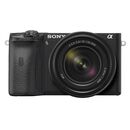 Kit sony alpha a6600 mirrorless 24.2mp, iso 100-32000 (extins: 100-102400), 1/4000s, 4k @29.97fps, sd, rafala 11-24.2 cps, wifi/blue tooth, senzor aps-c, montura sony e, obiectiv 18-135mm, f3.5-5.6,  Aparate foto Mirrorless | electropc.ro