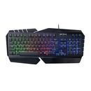 Tastatura gamig serioux andor, 104 taste, 19 taste anti-ghosting , design ergonomic, iluminare rainbow, structura metalica neagra, taste negre, design cu palm rest, cablu usb 1.5m pvc, plug and play, compatibila cu windows 2000/xp/9x/vista/7/8/10,  Tastaturi | electropc.ro