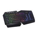 Tastatura gamig serioux andor, 104 taste, 19 taste anti-ghosting , design ergonomic, iluminare rainbow, structura metalica neagra, taste negre, design cu palm rest, cablu usb 1.5m pvc, plug and play, compatibila cu windows 2000/xp/9x/vista/7/8/10,  Tastaturi | electropc.ro