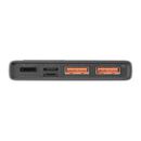 Baterie externa baseus adaman metal, 10000mah, pd 3.0 + qc 3.0 22.5w, 2 x usb; 1 x usb type-c, digital display pt. status baterie, total 3a, negru,  Baterii portabile | electropc.ro