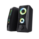 Boxe trust gxt 606 javv, iluminare rgb led, putere maxima 12w, frecventa de raspuns 160 hz - 20.000 hz, audio input 3.5mm, negru,  Sisteme audio | electropc.ro