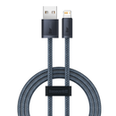 Cablu alimentare si date baseus dynamic series, fast charging data cable pt. smartphone, usb la lightning iphone 2.4a, 1m, braided, gri,  Cabluri periferice | electropc.ro