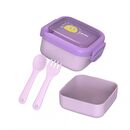 Caserola 2in 1 cu lingurita si furculita, mov, u-grow,  Articole hranire bebelusi | electropc.ro