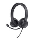 Casti trust ayda cu fir, interfata usb 3.0, frecventa de raspuns 20 hz - 20.000 hz, sensivitate 96 db, negru,  Casti audio | electropc.ro
