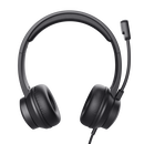 Casti trust ayda cu fir, interfata usb 3.0, frecventa de raspuns 20 hz - 20.000 hz, sensivitate 96 db, negru,  Casti audio | electropc.ro