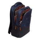 Ghiozdan laptop trust lisboa pentru laptop-uri cu diagonala de 16", material pom, rpet polyester, rpet twill polyester, volum 23 l, albastru,  Genti laptop | electropc.ro