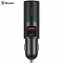 Incarcator auto baseus share together, 1 x usb output 5v/3a, 1 x usb type-c max 5v/3a si 1 x bricheta auto 60w, total output 120w, pt. bricheta auto, gri,  Incarcatoare telefoane | electropc.ro