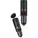 Incarcator auto baseus share together, 1 x usb output 5v/3a, 1 x usb type-c max 5v/3a si 1 x bricheta auto 60w, total output 120w, pt. bricheta auto, gri,  Incarcatoare telefoane | electropc.ro