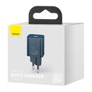 Incarcator retea baseus super si, quick charge 20w, 1 x usb type-c 5v/3a, albastru,  Incarcatoare telefoane | electropc.ro