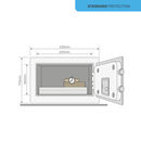 Seif yale standard rezidential mini ysv/170; se livreaza cu 2 chei; se blocheaza la introducerea consecutiva a 3 coduri personale gresite ; usor de actionat cu cod personal; mai mult de 100 000 de combinatii culoare roz,  Seifuri | electropc.ro