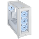 Carcasa corsair icue 5000x rgb ql edition mid-tower atx white, expansion slots 7 vertical + 2 horizontal,  Carcase | electropc.ro