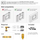 Suport tv plat/curbat de perete cu 2 brate barkan bm443lp, 13"- 83", max 50kg, vesa 600x400, negru,  Suporturi TV & Monitor | electropc.ro