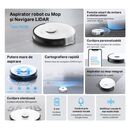 Tp link aspirator robot cu mop și navigare lidar tapo rv30, capacitate acumulator: 5000 mah, reincarcare si reluare, lidar + gyroscope, harta virtuala, inaltime de trecere: 20 mm, putere aspiratie: 4200pa, 4 niveluri, capacitatea recipientului de colectar,  Aspiratoare | electropc.ro