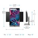 Monitor benq pd2725u 27 inch, panel type: ips, backlight: led backlight, resolution: 3840x2160, aspect ratio: 16:9,  refresh rate:60hz, response time gtg: 5ms(gtg), brightness: 250 cd/m², contrast (static): 1200:1, viewing angle: 178°/178°, color gamut (n,  Monitoare LED | electropc.ro
