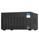 Nas qnap 832px 8-bay, cpu annapurna labs alpine al324 1.7ghz quad core, ram 4gb ddr4 sodimm (max. 16gb), 2.5"/3.5" sata 6gbps hdd (neincluse), lan: 2x2.5gbe 2x10gbe sfp+, placa aditionala pcie 2 porturi 2.5gbe, usb3.2 gen2: 2 usb3.2 gen1: 3, tower, single,  NAS | electropc.ro