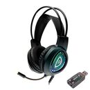 Casti gaming spacer rgb, cu fir, standard, utilizare gaming, microfon pe brat, conectare prin adaptor usb 2.0 sau jack 3.5 mm x 2, iluminare rgb, negru,  Casti audio | electropc.ro