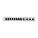 Xgs1010-12-zz0101f - ethernet switch, rj45 ports 10, fibre ports 2sfp+, 10gbps, unmanaged, zyxel,  Switch-uri | electropc.ro