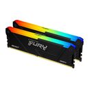 Memorie kingston 16gb 2666mt/s ddr4 cl16 fury beast rgb,  Memorii RAM Desktop | electropc.ro
