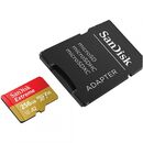 Micro secure digital card sandisk extreme plus, 256gb, clasa 10, r/w speed: up to 100mb/s/ 90mb/s, include adaptor sd (pentru telefon),  Carduri memorie | electropc.ro