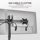 Suport monitor trust gxt 1120 mara dual monitor arm, montare birou, 510 x 860 x 115mm, vesa, 2.6 kg, negru,  Suporturi TV & Monitor | electropc.ro
