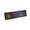 Tastatura gaming mecanica serioux valdis, switch outemu blue, pana la 50 milioane click-uri, 104 taste, 26 taste anti-ghosting , 9 moduri de iluminare rainbow, material: abs, layout us, palm rest de piele detasabil,  forta actionare: 60g ± 10g, plug and p,  Tastaturi | electropc.ro