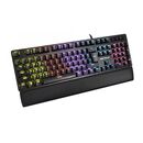Tastatura gaming mecanica serioux valdis, switch outemu blue, pana la 50 milioane click-uri, 104 taste, 26 taste anti-ghosting , 9 moduri de iluminare rainbow, material: abs, layout us, palm rest de piele detasabil,  forta actionare: 60g ± 10g, plug and p,  Tastaturi | electropc.ro