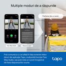 Tp-link sonerie video smart tapo d230s1, senzor: 1/2.7“, lentile f/no: 2.1, ir pana la 7m, rezistenta la ap: ip64, unghi vizualizare: 160° pe diagonală, rezolutie: 2k 5mp (2560 × 1920px), compresie video: h.264, microfon și difuzor încorporate, standarde ,  Video | electropc.ro