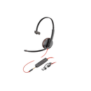 Poly blackwire 3215 monaural usb-c headset +3.5mm plug +usb-c/a adapter,  Casti audio | electropc.ro