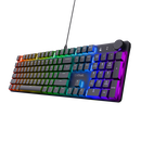 Tastatura mecanica trust gxt 866 torix cu fir, swtich linear, 104 butoane, full rgb, butoane programabile, tipuri de jocuri fps, mmo, moba, rpg, rts, negru,  Tastaturi | electropc.ro