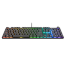 Tastatura mecanica trust gxt 866 torix cu fir, swtich linear, 104 butoane, full rgb, butoane programabile, tipuri de jocuri fps, mmo, moba, rpg, rts, negru,  Tastaturi | electropc.ro