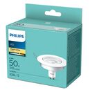 Bec led spot philips, gu10, 4.7w (50w), 345 lm, lumina calda (2700k), 9cm, alb,  Becuri si Tuburi LED | electropc.ro