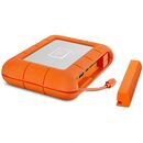 Ssd extern lacie rugged v2, 500gb, orange, usb 3.2,  Hard Disk-uri externe | electropc.ro