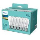 6 becuri led philips a67, e27, 13w (100w), 1521 lm, lumina calda (2700k), mat,  Becuri si Tuburi LED | electropc.ro