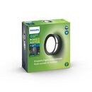 Aplica led pentru exterior philips actea, 12w (83w), 176v, 1200 lm, lumina calda (2700k), ip44, 189mm, negru,  Aplice de exterior | electropc.ro