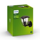 Aplica tip felinar pentru exterior philips creek up, 1xe27, max 60w, ip44, 200x175x235mm, negru,  Aplice de exterior | electropc.ro