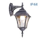 Aplica tip felinar vivalux sofia up, e27, max 1x60w, ip44, 185x145x350mm, argintiu, bec neinclus,  Aplice de exterior | electropc.ro