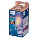 Bec led rgb inteligent philips filament bulb clear st64, wi-fi, e27, 6.3w (40w), 470 lm, lumina alba si color (2200-6500k),  Becuri si Tuburi LED | electropc.ro