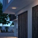 Plafoniera led pentru exterior philips superslim, 15w, 1300 lm, lumina calda (2700k), ip54, 25 cm, negru,  Aplice de exterior | electropc.ro