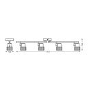 Spot led cvadruplu ajustabil ledvance decor cork, 4xgu10, 4x3.4w, 920 lm, lumina calda (2700k), dimabil, ip20, 813mm, alb, clasa energetica g,  Spoturi aplicate | electropc.ro