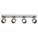 Spot led cvadruplu ajustabil ledvance decor jupiter, 22w, 2000 lm, lumina calda (3000k), ip20, 700mm, argintiu, clasa energetica f,  Spoturi aplicate | electropc.ro