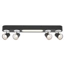 Spot led cvadruplu ajustabil ledvance decor neptune, 27w, 2570 lm, lumina calda (3000k), ip20, 708mm, negru, clasa energetica f,  Spoturi aplicate | electropc.ro