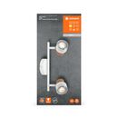 Spot led dublu ajustabil ledvance decor cork, 2xgu10, 2x3.4w, 460 lm, lumina calda (2700k), dimabil, ip20, 338mm, alb, clasa energetica g,  Spoturi aplicate | electropc.ro