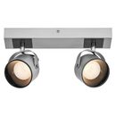 Spot led dublu ajustabil ledvance decor jupiter, 11.5w, 1000 lm, lumina calda (3000k), ip20, 300x150x83mm, metal/policarbonat, argintiu,  Spoturi aplicate | electropc.ro