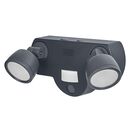 Spot led dublu pentru exterior cu camera de supraveghere 2 mp si senzor de miscare ledvance smart+ wifi multispot camera, 16w, 1720 lm, lumina calda (3000k), dimabila, ip44, 250x135x130mm, gri, clasa energetica d,  Aplice de exterior | electropc.ro