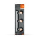 Spot led triplu ajustabil ledvance decor jupiter, 16.5w, 1500 lm, lumina calda (3000k), ip20, 500x155x83mm, metal/policarbonat, argintiu,  Spoturi aplicate | electropc.ro